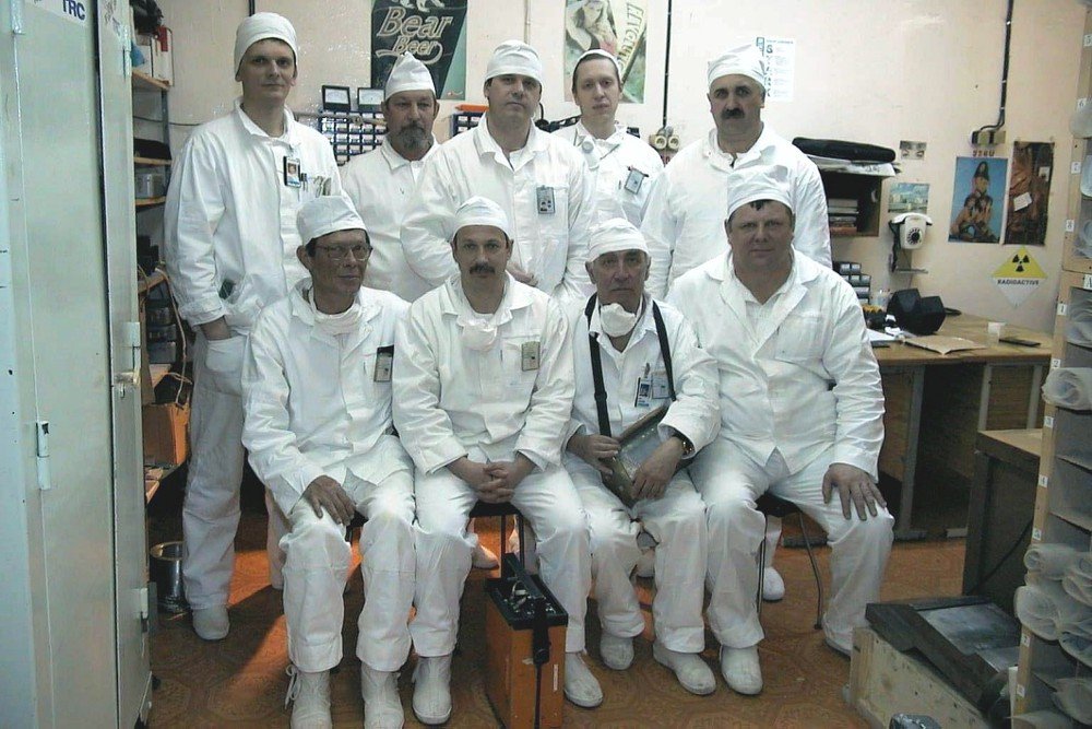 Работники НПК "Норма" на Игналинской АЭС Литва 2001